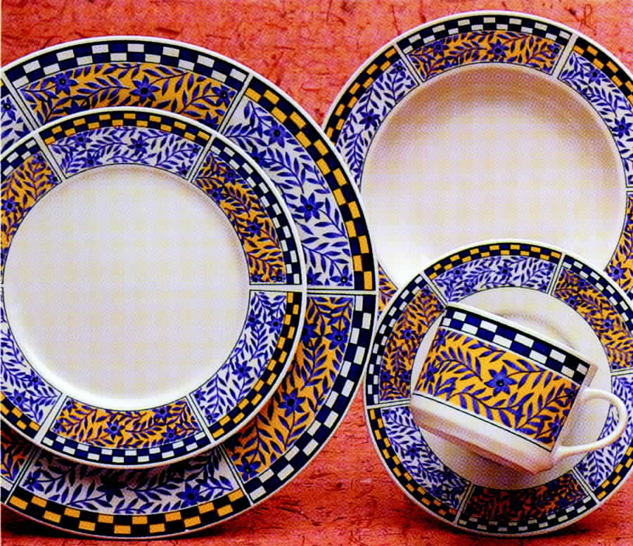 Christine Flat Cup & Saucer Set by Lynn's China-1