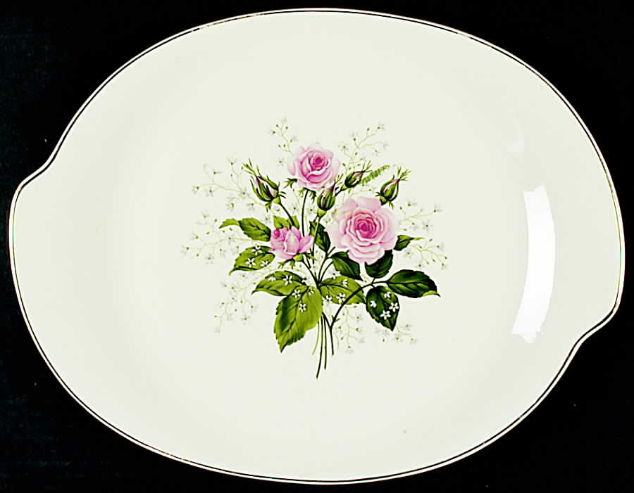 Cathy 14" Oval Serving Platter by Limoges-American-1