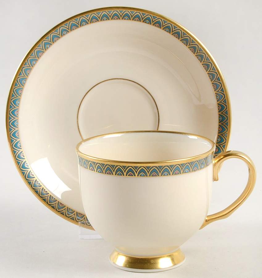 Patriot Footed Cup & Saucer Set by Lenox-1