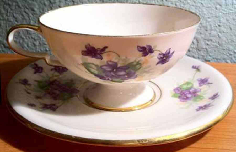 LEI1 Footed Cup & Saucer Set by Leneige-1