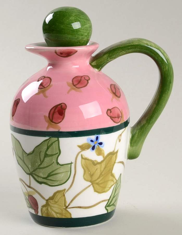 Summer Terrace (Earthware) Oil Or Vinegar Cruet and Stopper by Lenox-1