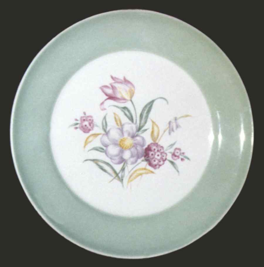Token Cotillion Green Dinner Plate by Limoges-American-1