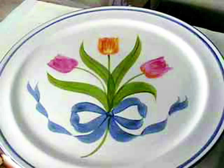 Tulips Dinner Plate by Los Angeles-1