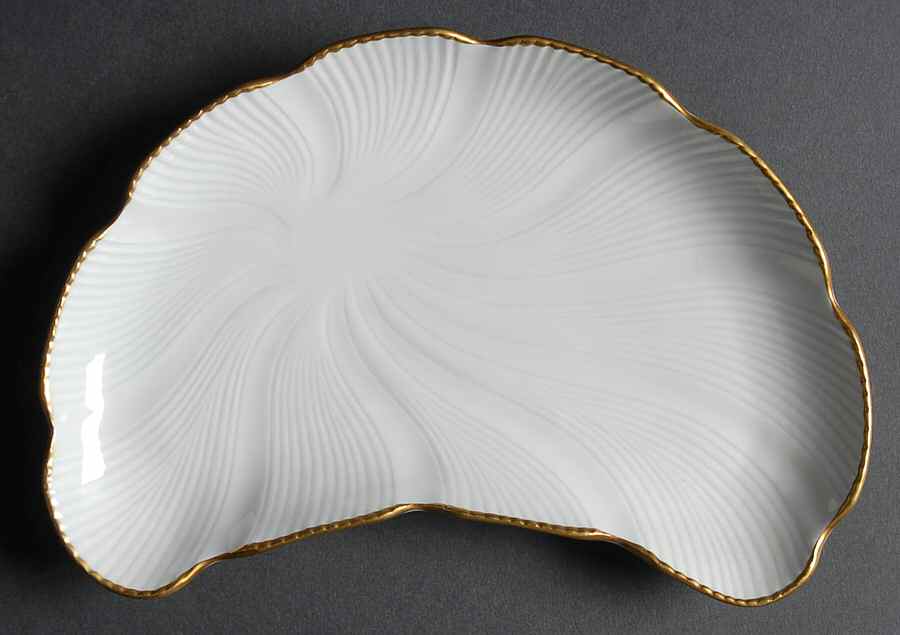 LEL8 Crescent Salad Plate by LEC-Leclair Limoges-1