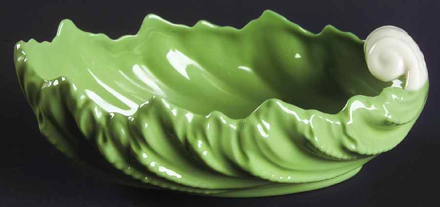 Shell Bowl Collection Celedon and White 6" Shell Shaped Bowl by Lenox-1