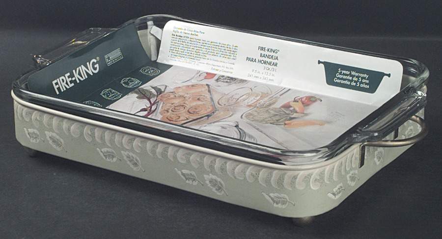 Herbal Garden 13" Metal Rectangular Baker by Lenox-1