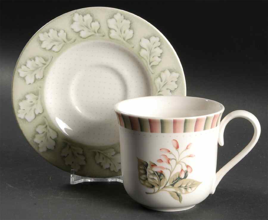Herbal Garden Flat Cup & Saucer Set by Lenox-1
