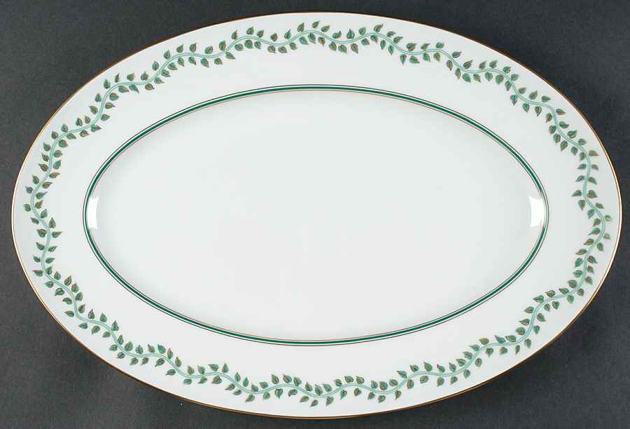Liane D Eau 15" Oval Serving Platter by Lalique-1