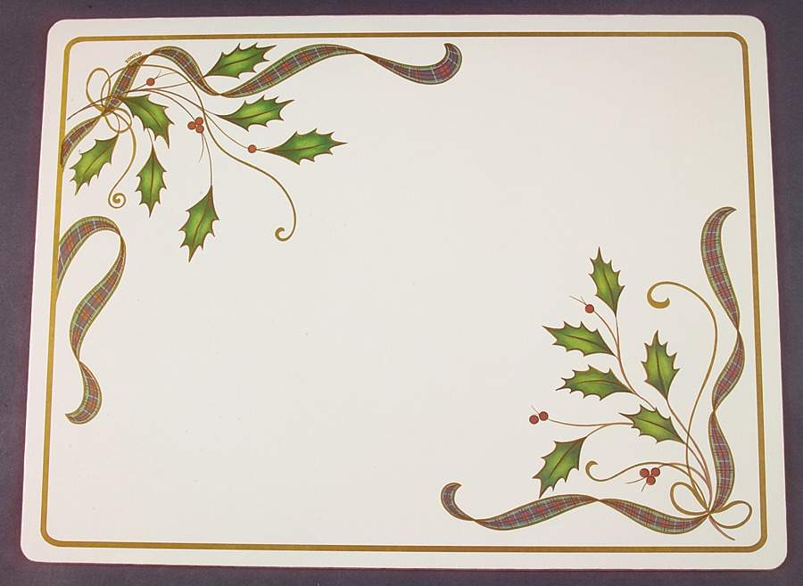 Holiday Nouveau Gold (Set of 2) Corkboard Placemat by Lenox-1