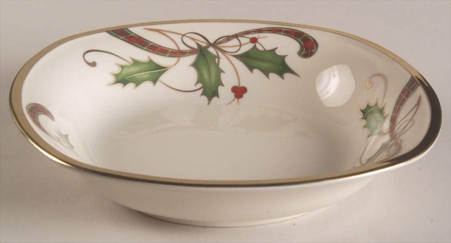 Holiday Nouveau Gold 8" Individual Square Pasta Bowl by Lenox-1