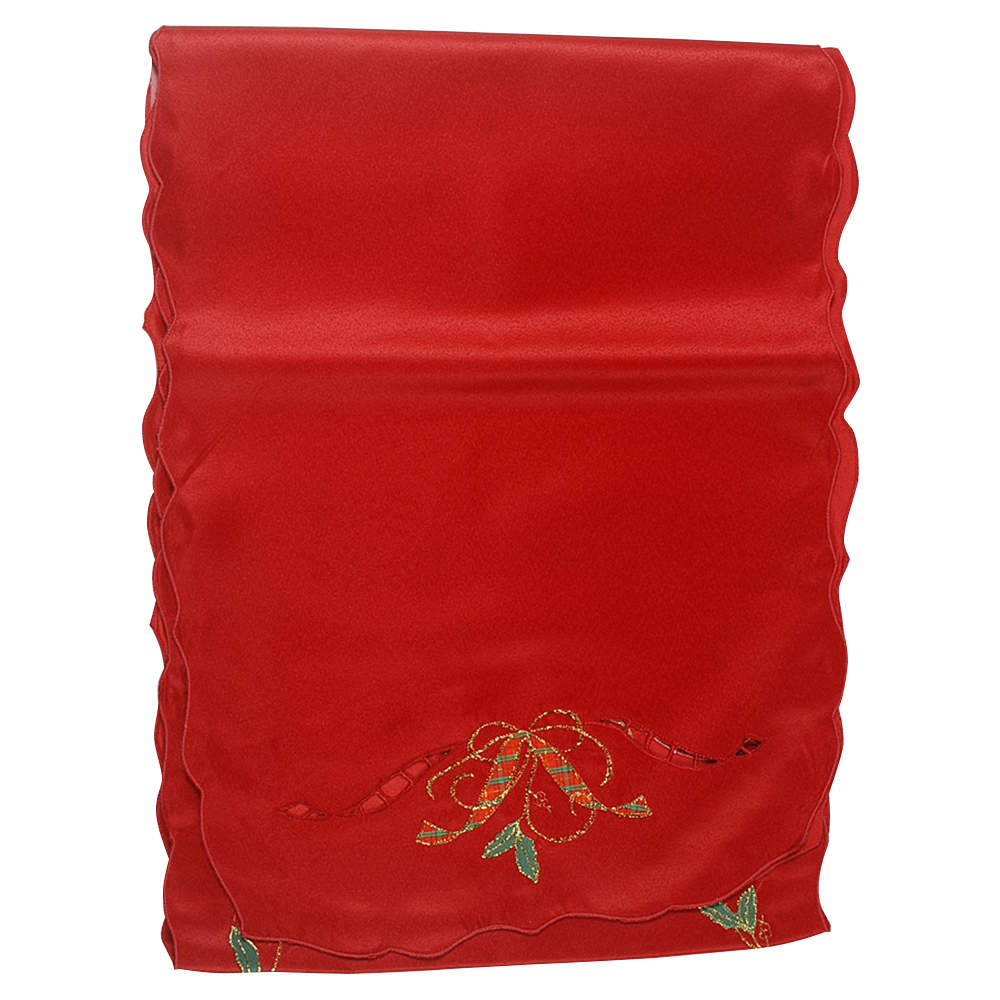 Holiday Nouveau Gold 14" X 90" Cloth Table Runner by Lenox-1