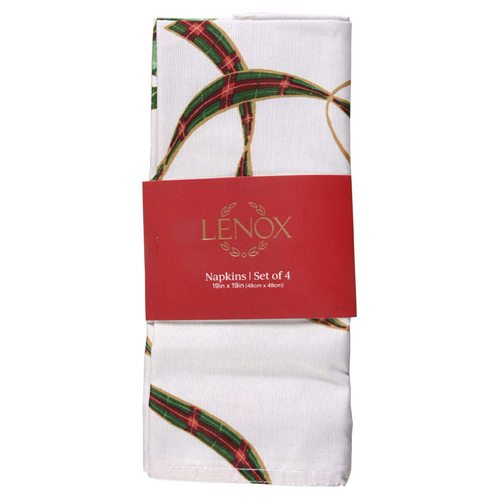 Holiday Nouveau Gold Reversible Cloth Napkin - Set of 4 by Lenox-1
