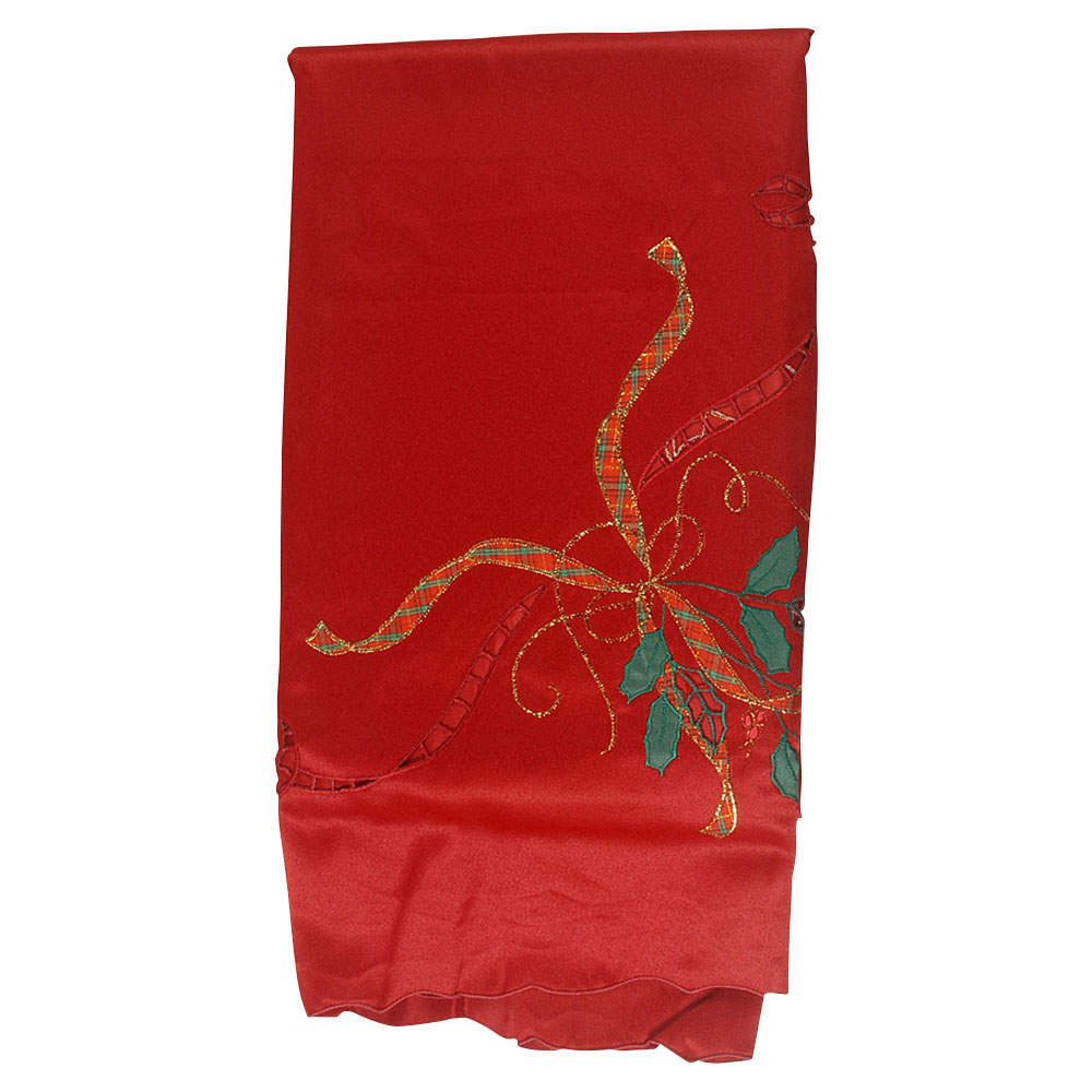 Holiday Nouveau Gold 60" X 84" Oblong Tablecloth by Lenox-1