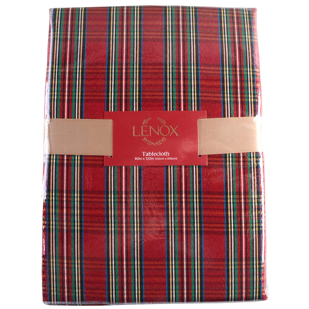 Holiday Nouveau Gold 60" X 120" Oblong Tablecloth by Lenox-1
