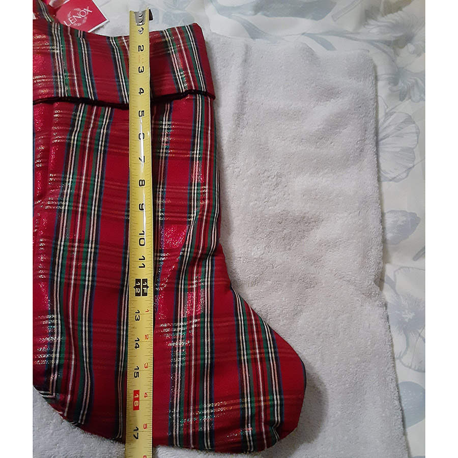 Holiday Nouveau Gold Cloth Stocking by Lenox-1