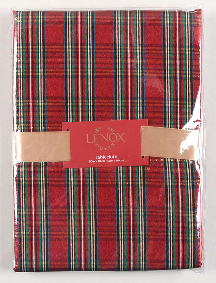 Holiday Nouveau Gold 60" X 102" Oblong Tablecloth by Lenox-1