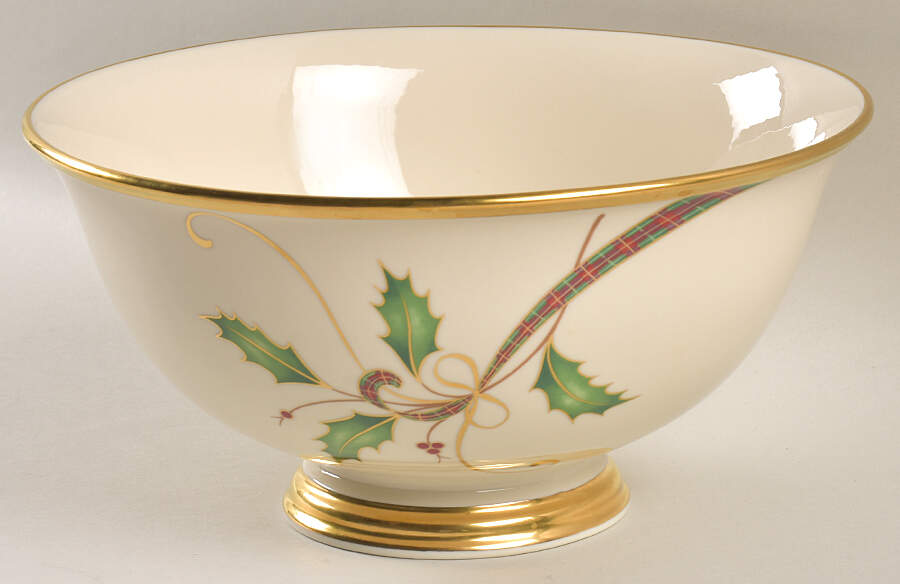 Holiday Nouveau Gold 10" Large Salad Serving Bowl by Lenox-1