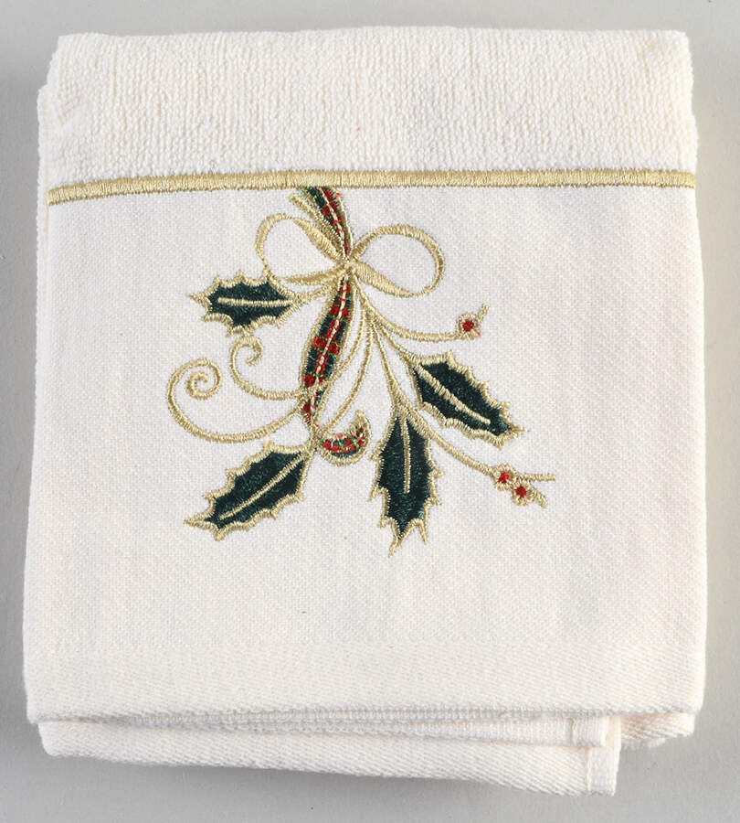 Holiday Nouveau Gold Cloth Kitchen Towel by Lenox-1
