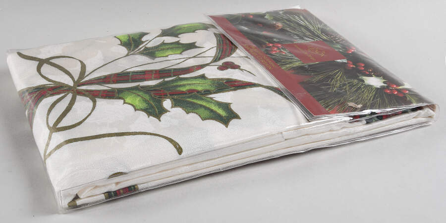 Holiday Nouveau Gold 70" X 72" Cloth Shower Curtain by Lenox-1