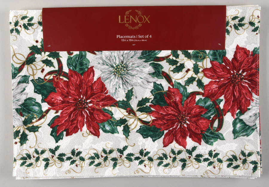 Holiday Nouveau Gold Cloth Placemat - Set of 4 by Lenox-1