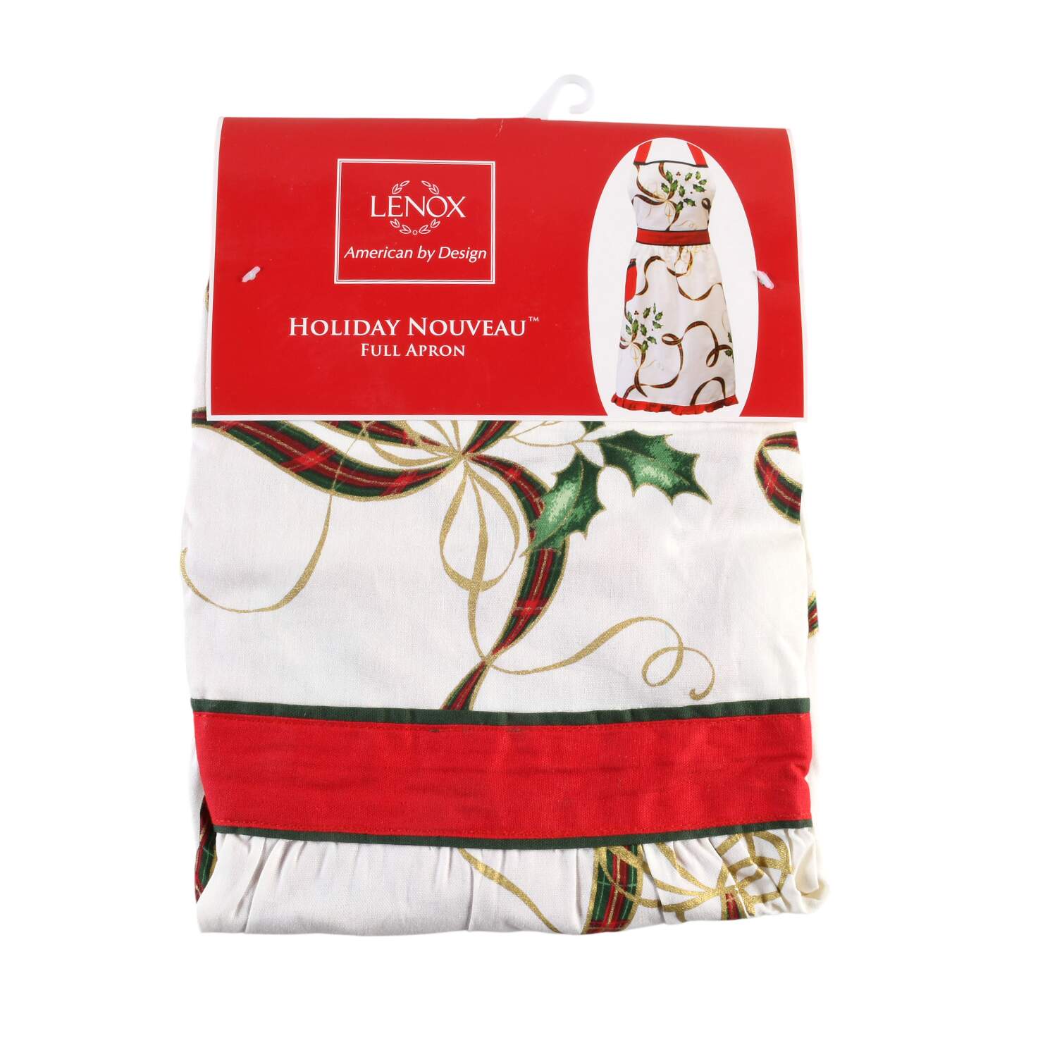 Holiday Nouveau Gold Cloth Kitchen Apron by Lenox-1