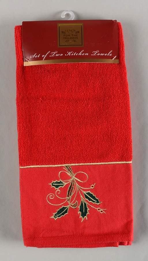 Holiday Nouveau Gold (Set of 2) Cloth Hand Towels by Lenox-1