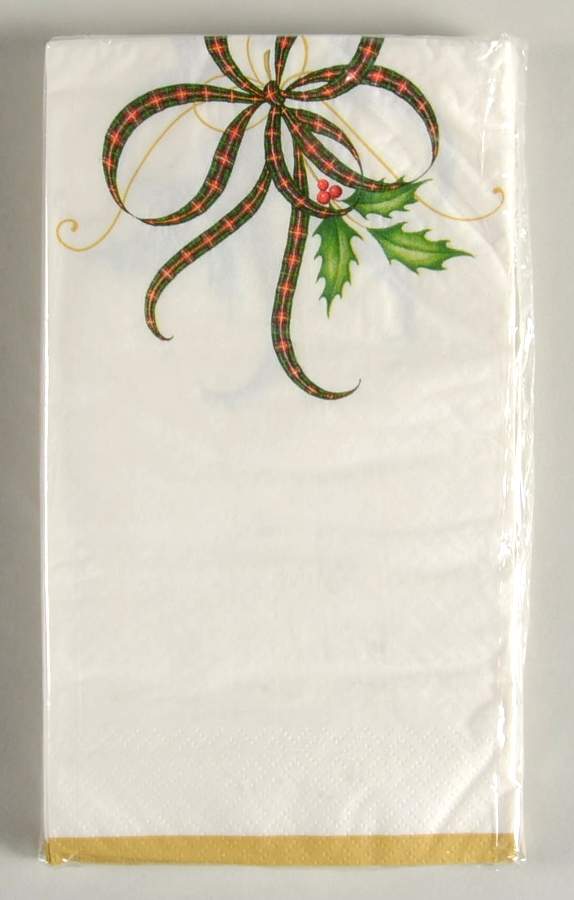 Holiday Nouveau Gold Package of Paper Guest Towel Napkins by Lenox-1