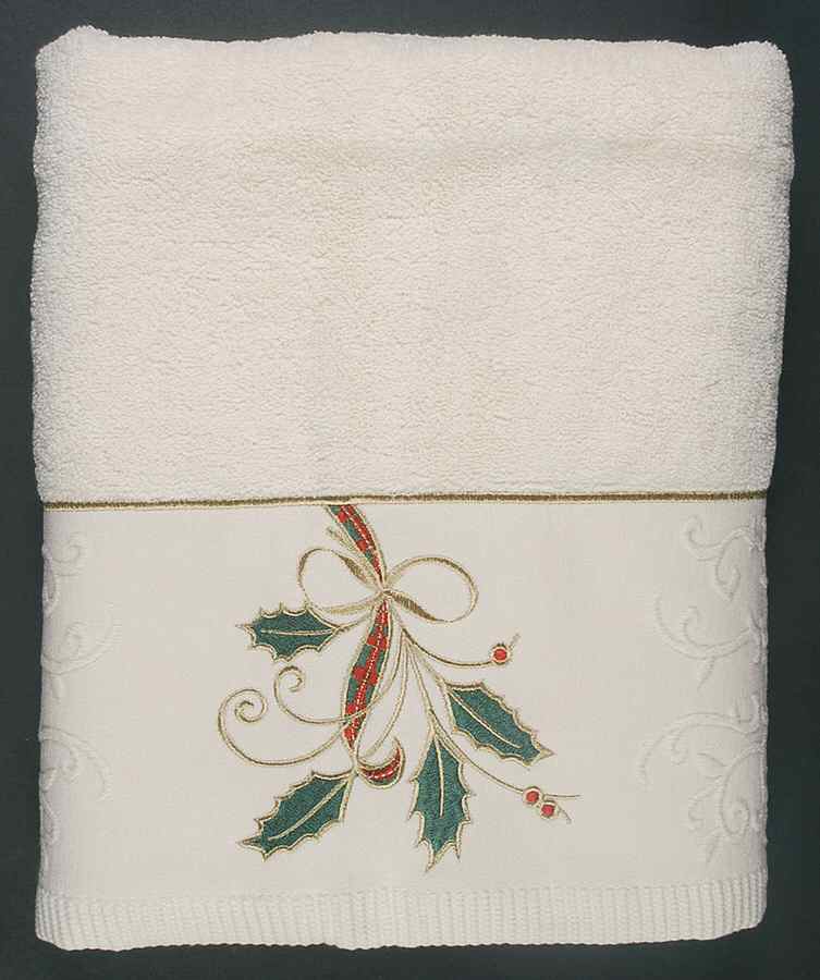 Holiday Nouveau Gold Bath Towel by Lenox-1