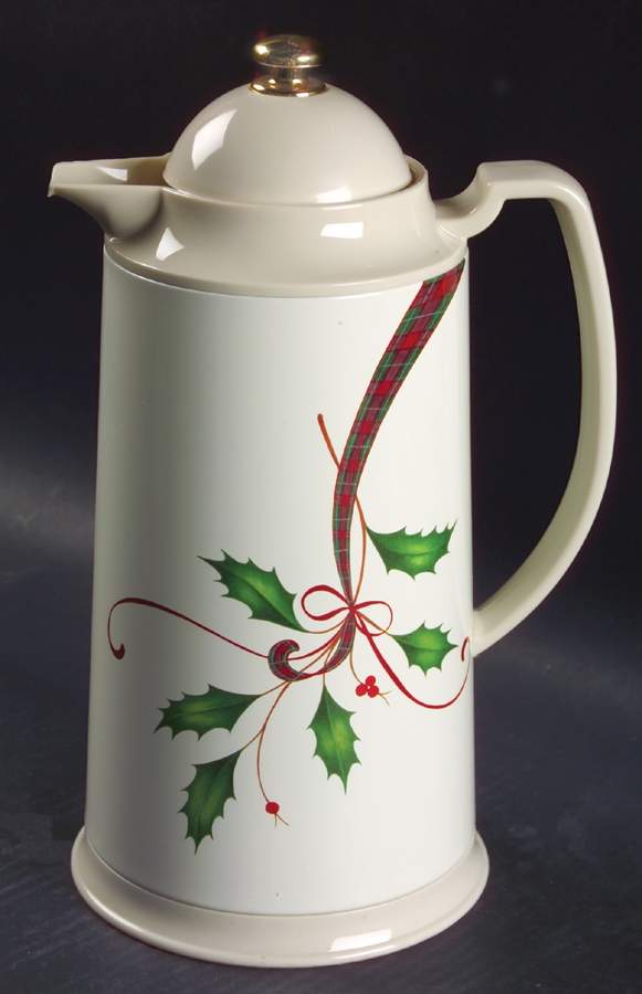 Holiday Nouveau Gold Plastic Thermos/Carafe & Lid by Lenox-1