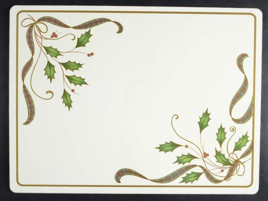 Holiday Nouveau Gold Corkboard Placemat by Lenox-1