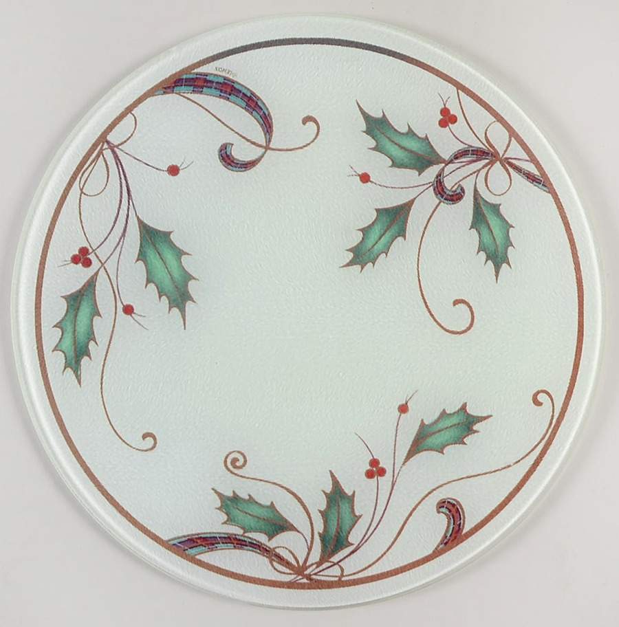 Holiday Nouveau Gold Glassware Cheeseboard by Lenox-1