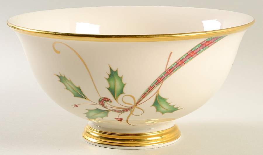 Holiday Nouveau Gold 10" Large Salad Serving Bowl by Lenox-1