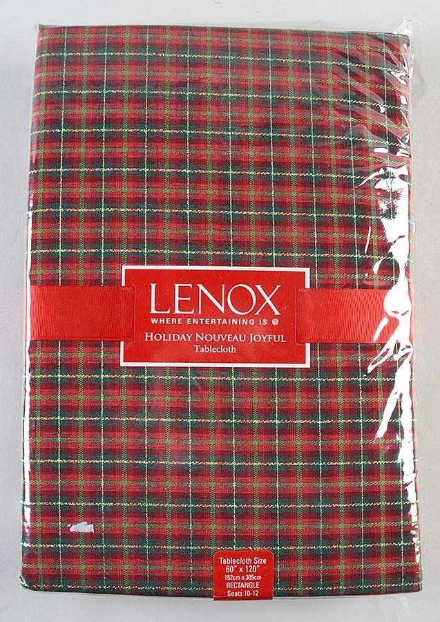 Holiday Nouveau Gold 60" X 120" Oblong Tablecloth by Lenox-1