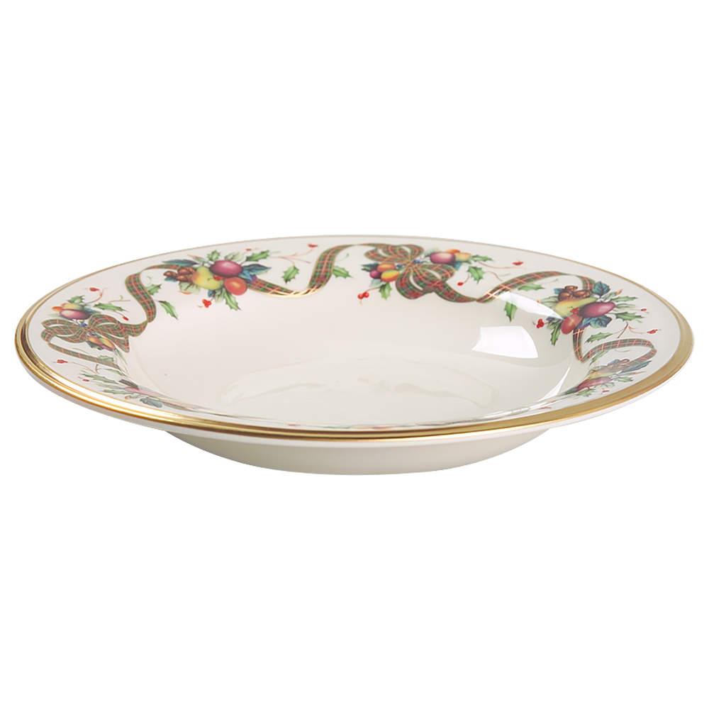 Holiday Tartan 9" Soup/Pasta Bowl by Lenox-1
