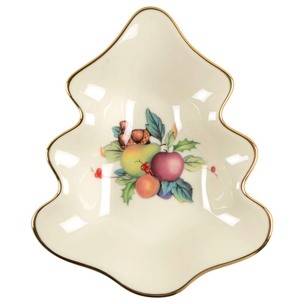 Holiday Tartan Small Tree Shaped Dish by Lenox-1