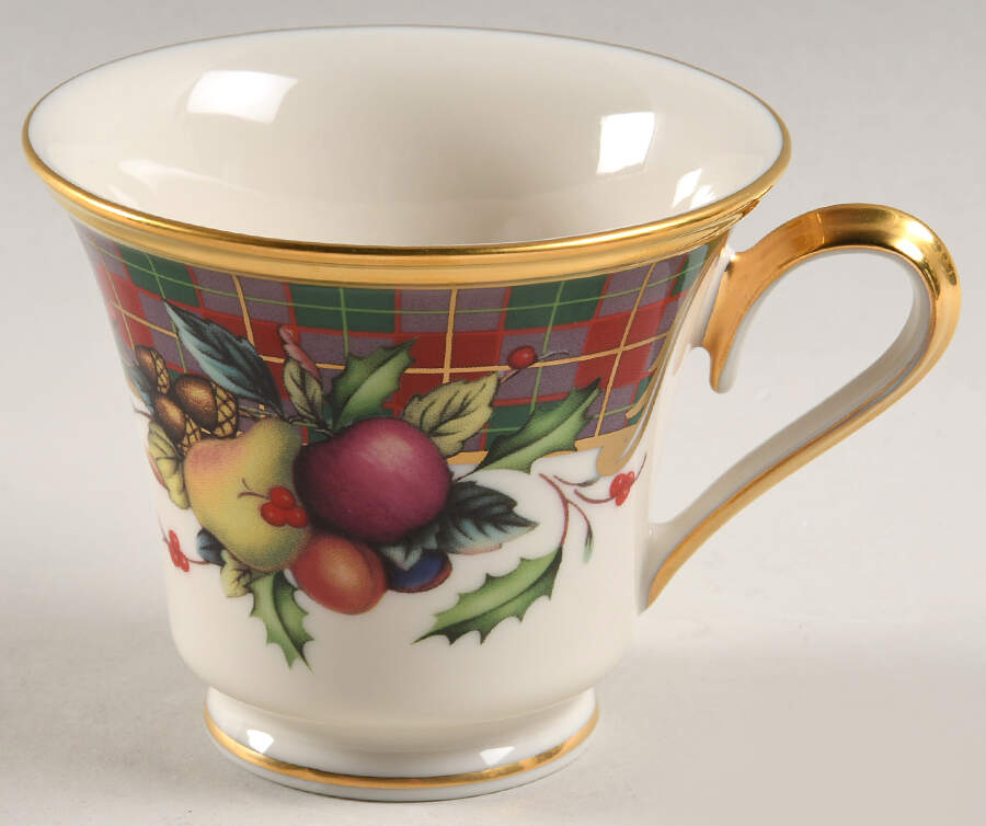 Holiday Tartan Footed Cup by Lenox-1