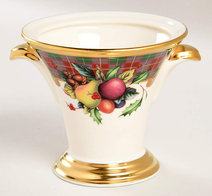 Holiday Tartan Sugar Bowl No Lid by Lenox-1