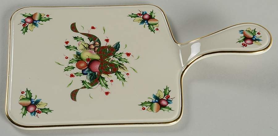 Holiday Tartan Handled Cheese Board by Lenox-1