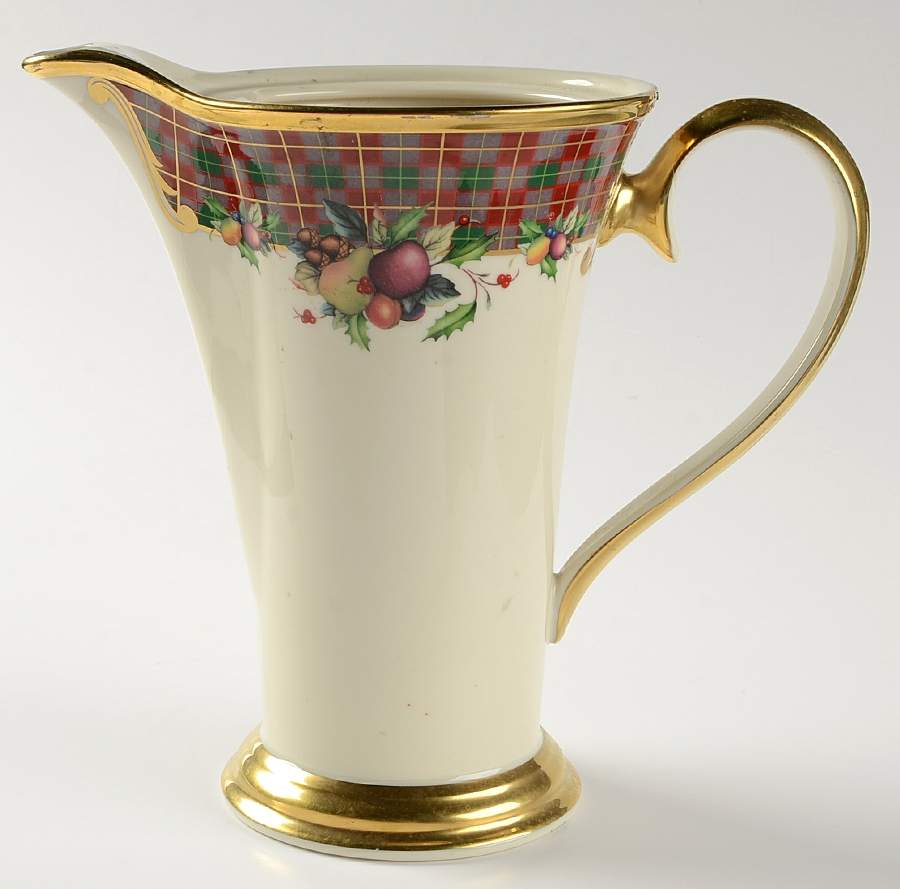 Holiday Tartan Coffee Pot No Lid by Lenox-1