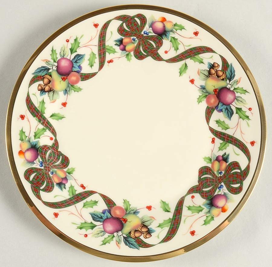 Holiday Tartan Salad Plate by Lenox-1