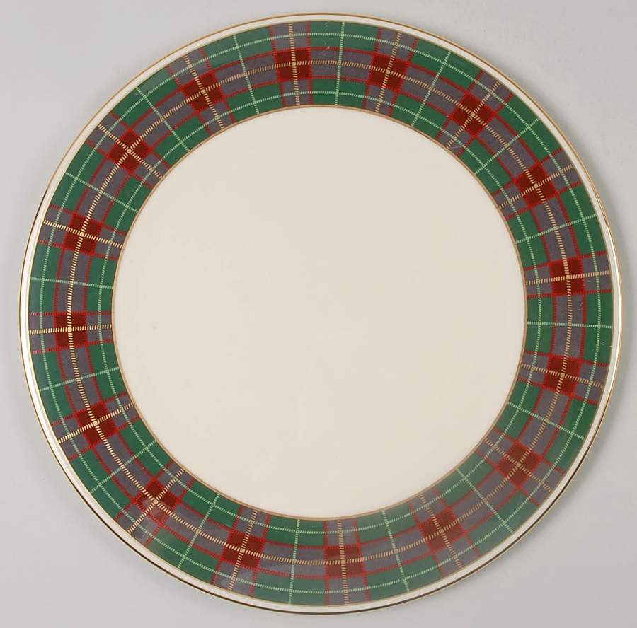 Holiday Tartan Service Plate (Charger) by Lenox-1
