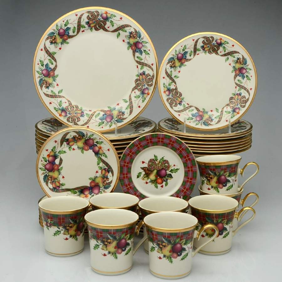 Holiday Tartan 40 Piece Set by Lenox-1