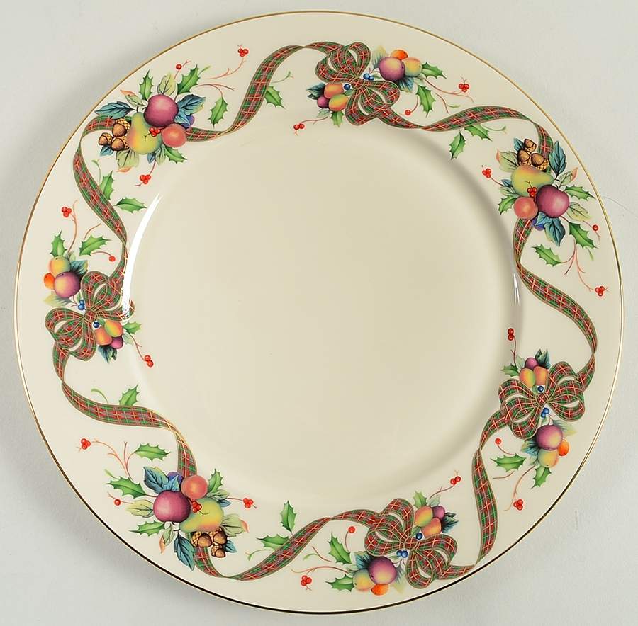 Holiday Tartan Service Plate (Charger) by Lenox-1