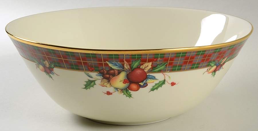 Holiday Tartan 10" Bowl for Tier Bowl Set by Lenox-1