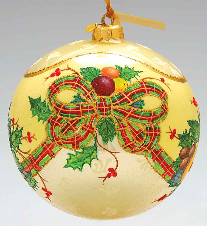 Holiday Tartan Jumbo Ornament by Lenox-1