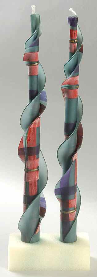 Holiday Tartan 12" Candle Taper - Set of 2 by Lenox-1