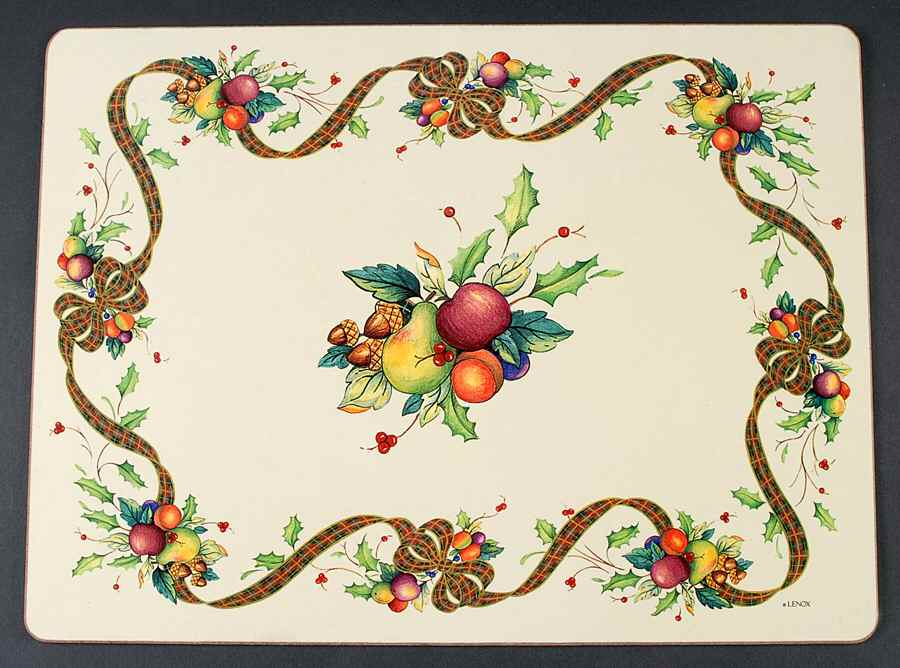Holiday Tartan Corkboard Placemat by Lenox-1