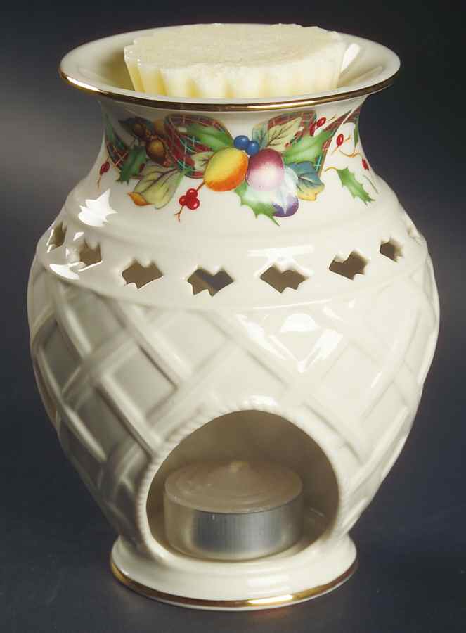 Holiday Tartan Pierced Fragrance Warmer by Lenox-1