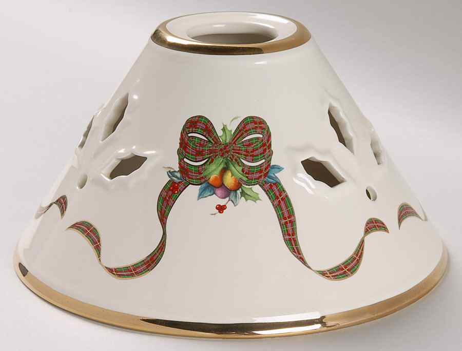 Holiday Tartan Shade for Tea Light Lamp by Lenox-1