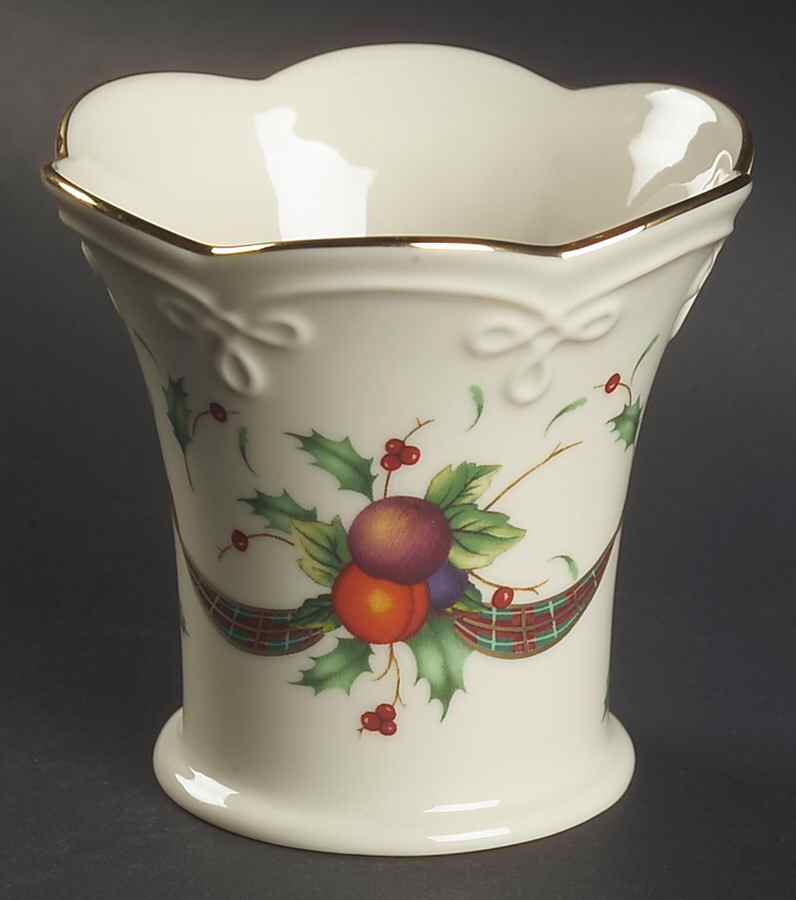 Holiday Tartan Votive Candleholder by Lenox-1